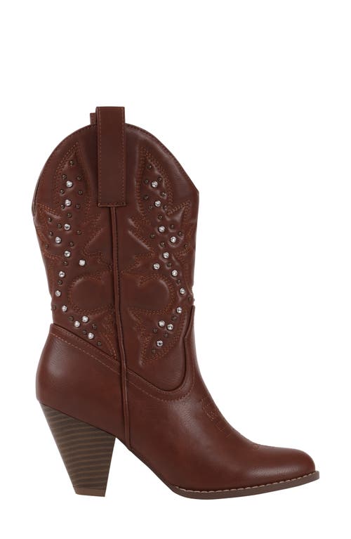 Good Choice New York Beth Western Boot In Cognac