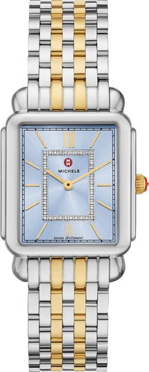 Deco II Diamond Two-Tone Bracelet Watch, 43mm - 0.11ct.