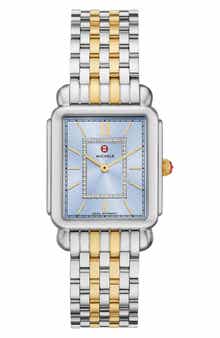 MICHELE Deco II Diamond Two-Tone Bracelet Watch, 43mm - 0.11ct.