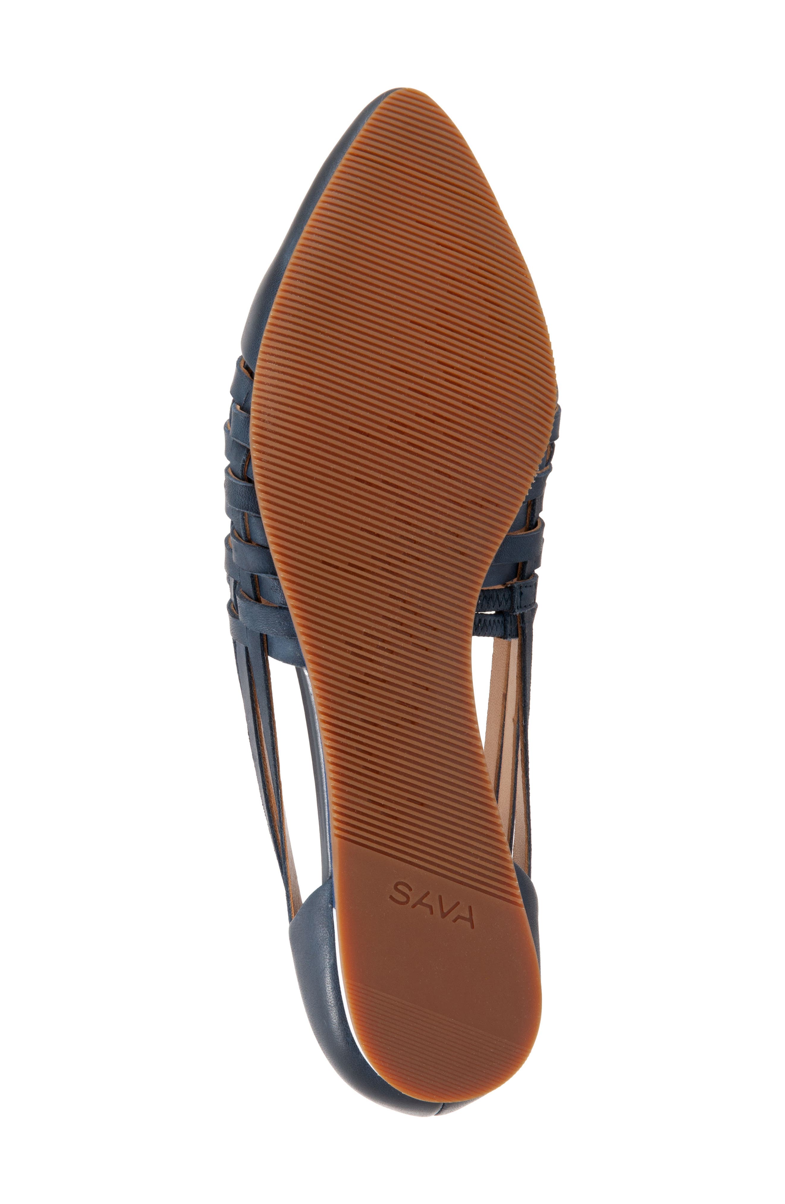 Lola Flat, Alternate, color, NAVY LEATHER