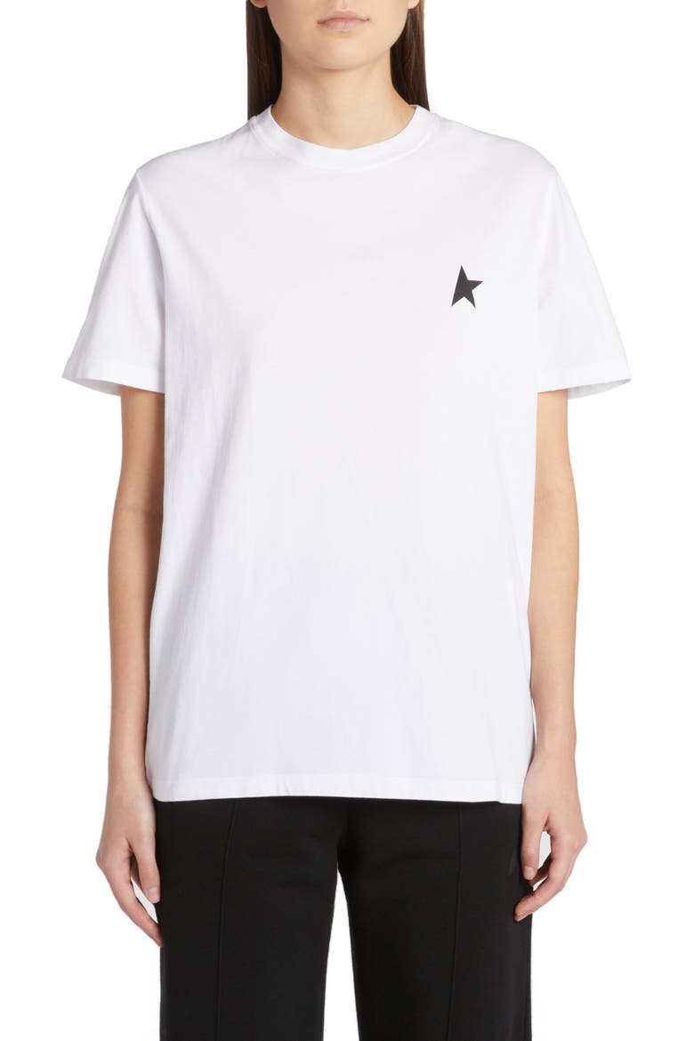 Regular Fit Small Star Logo Graphic T-Shirt, Main, color, OPTIC WHITE/ BLACK