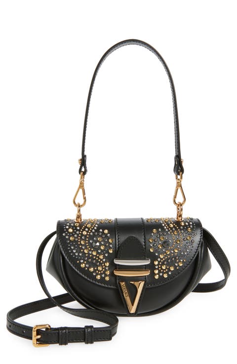 Small Virtus Leather Shoulder Bag