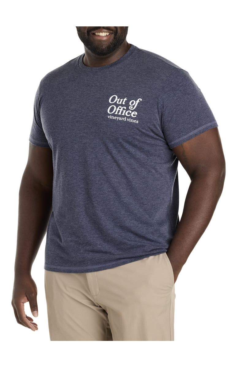vineyard vines Big & Tall Out Of Office Dunes Graphic Tee, Main, color, Nautical Navy