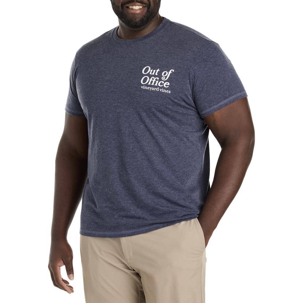 Vineyard Vines Out Of Office Short Sleeve Tee In Nautical Navy