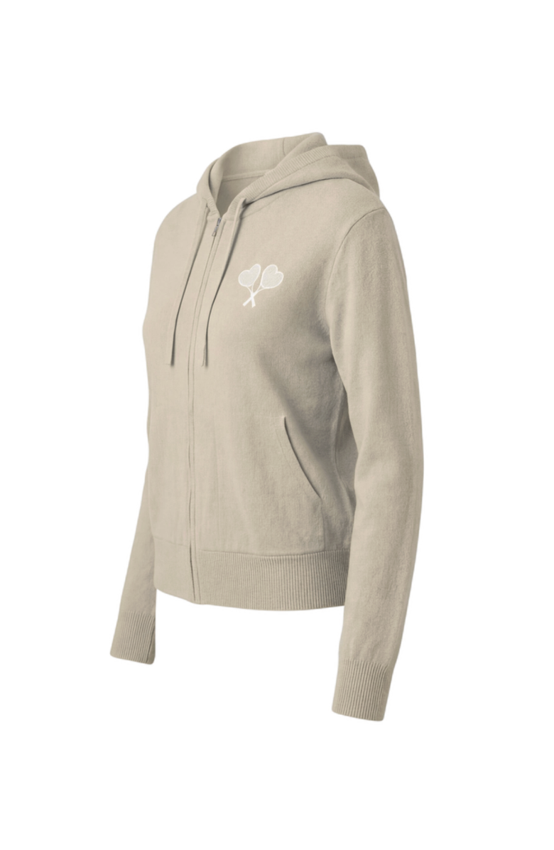 Love All Tennis Courtside Cashmere Sweater, Alternate, color, Latte