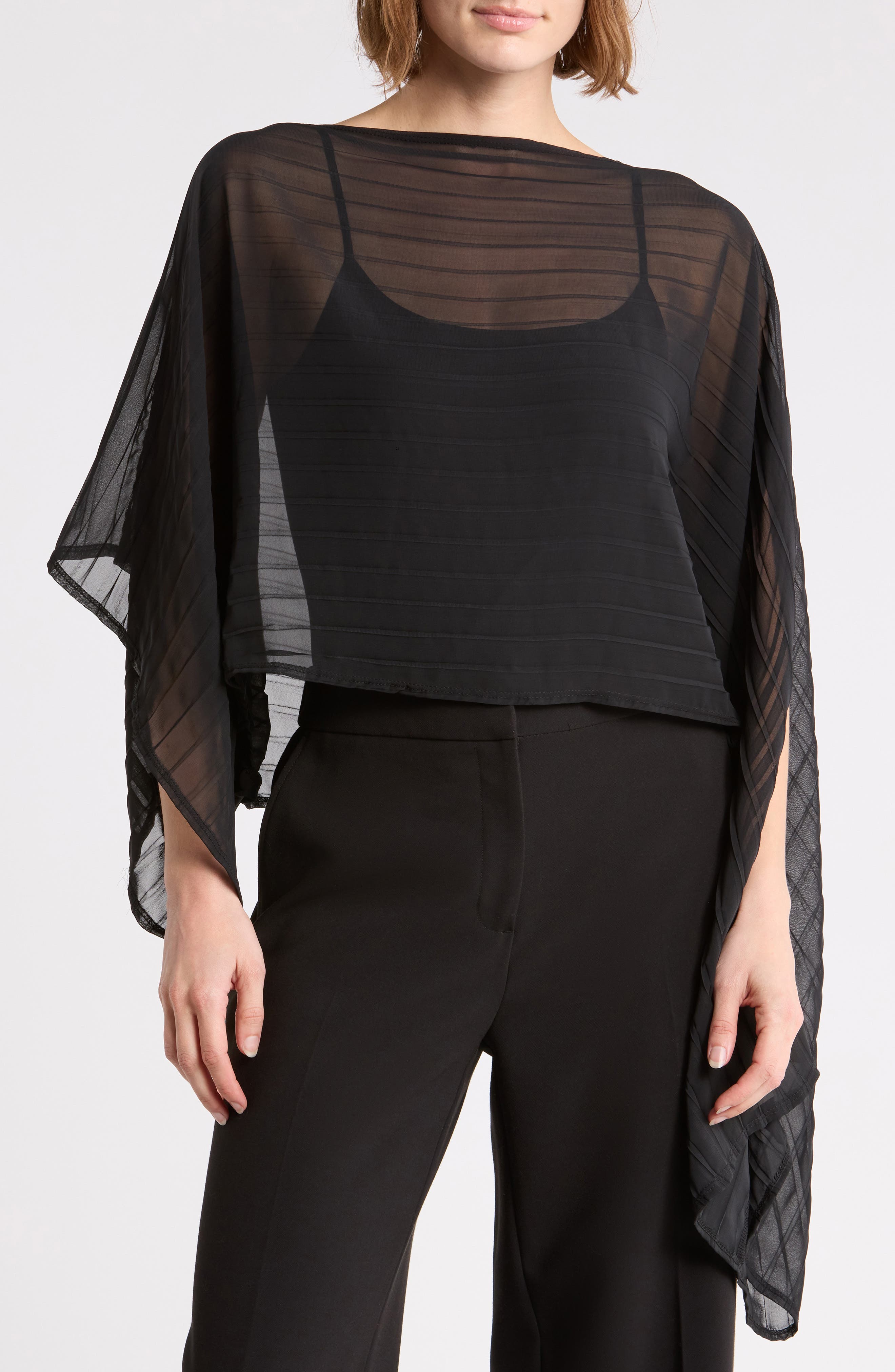 Sheer Off the Shoulder Poncho