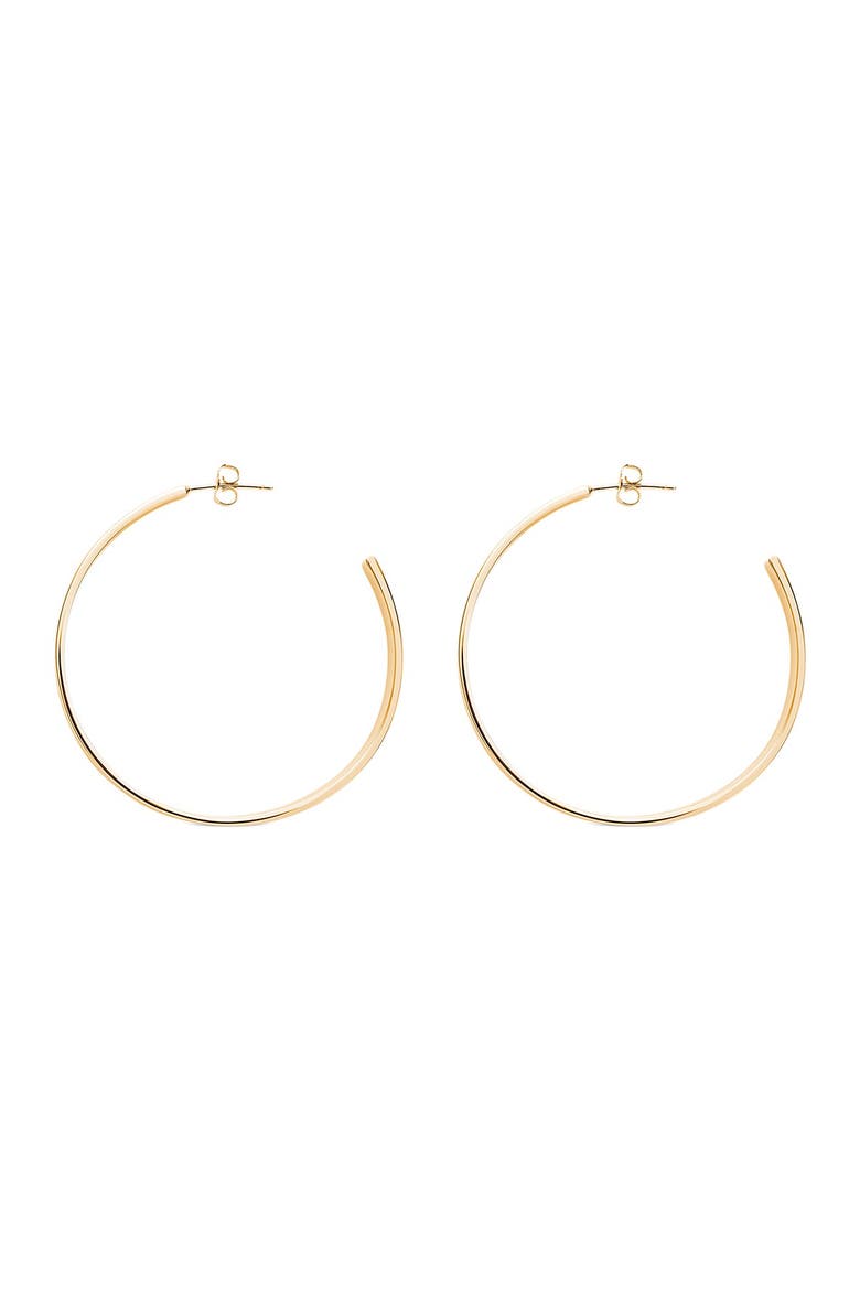 Graduated Hoop Earrings, Main, color, GOLD