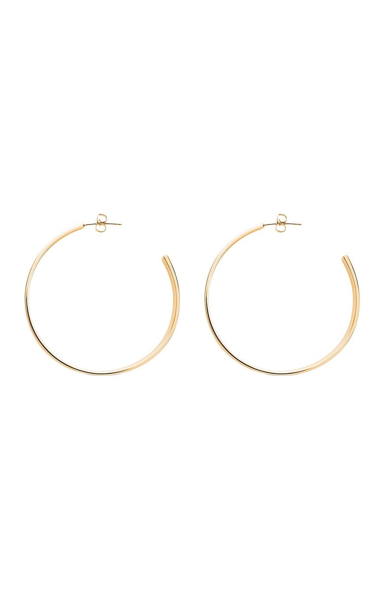 Sterling Forever Graduated Hoop Earrings, Main, color, Gold