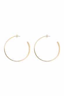 Sterling Forever Graduated Hoop Earrings
