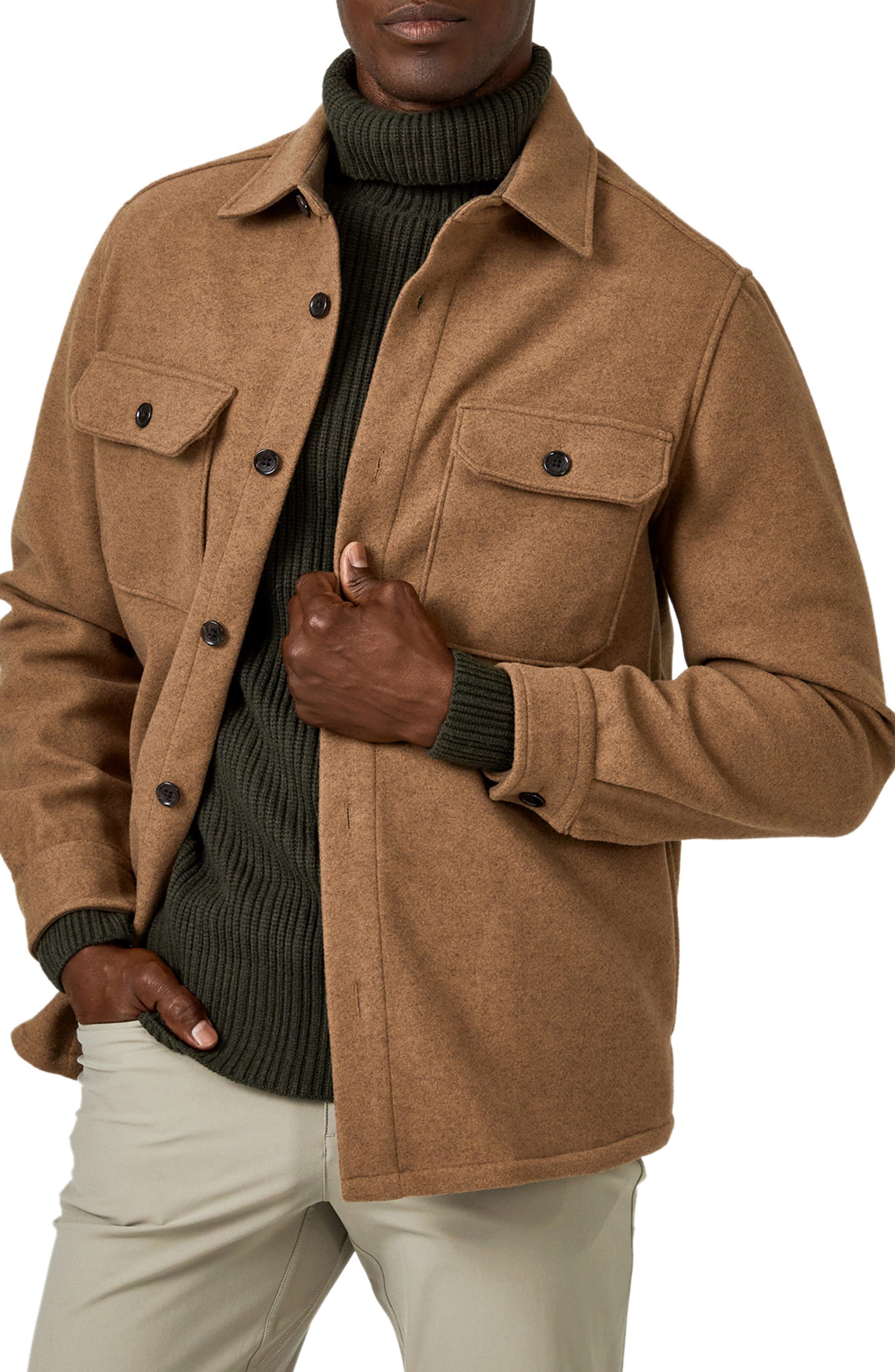 7 Diamonds Generation Brushed Flannel Button-Up Shirt Jacket