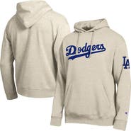 Champion Men's Champion Oatmeal Los Angeles Dodgers All Star Chenille Patch Hoodie