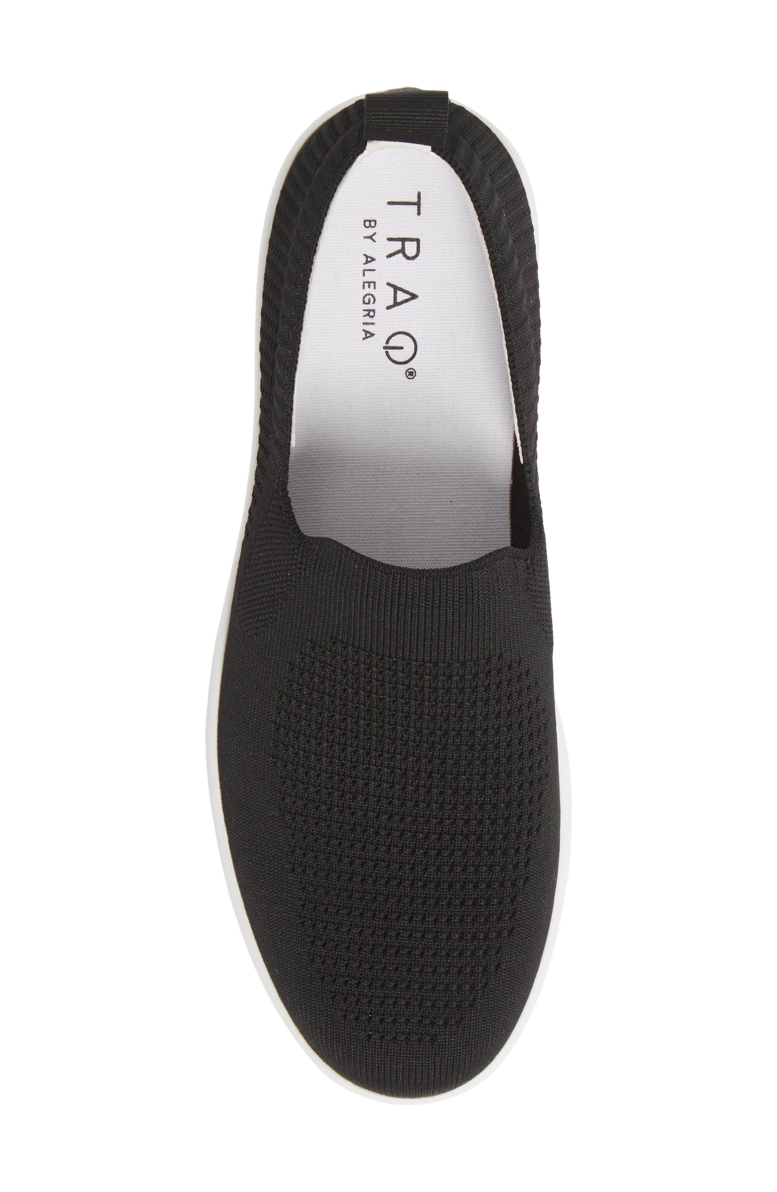 Qaravan Platform Slip-On Sneaker, Alternate, color, BLACK TOP FABRIC