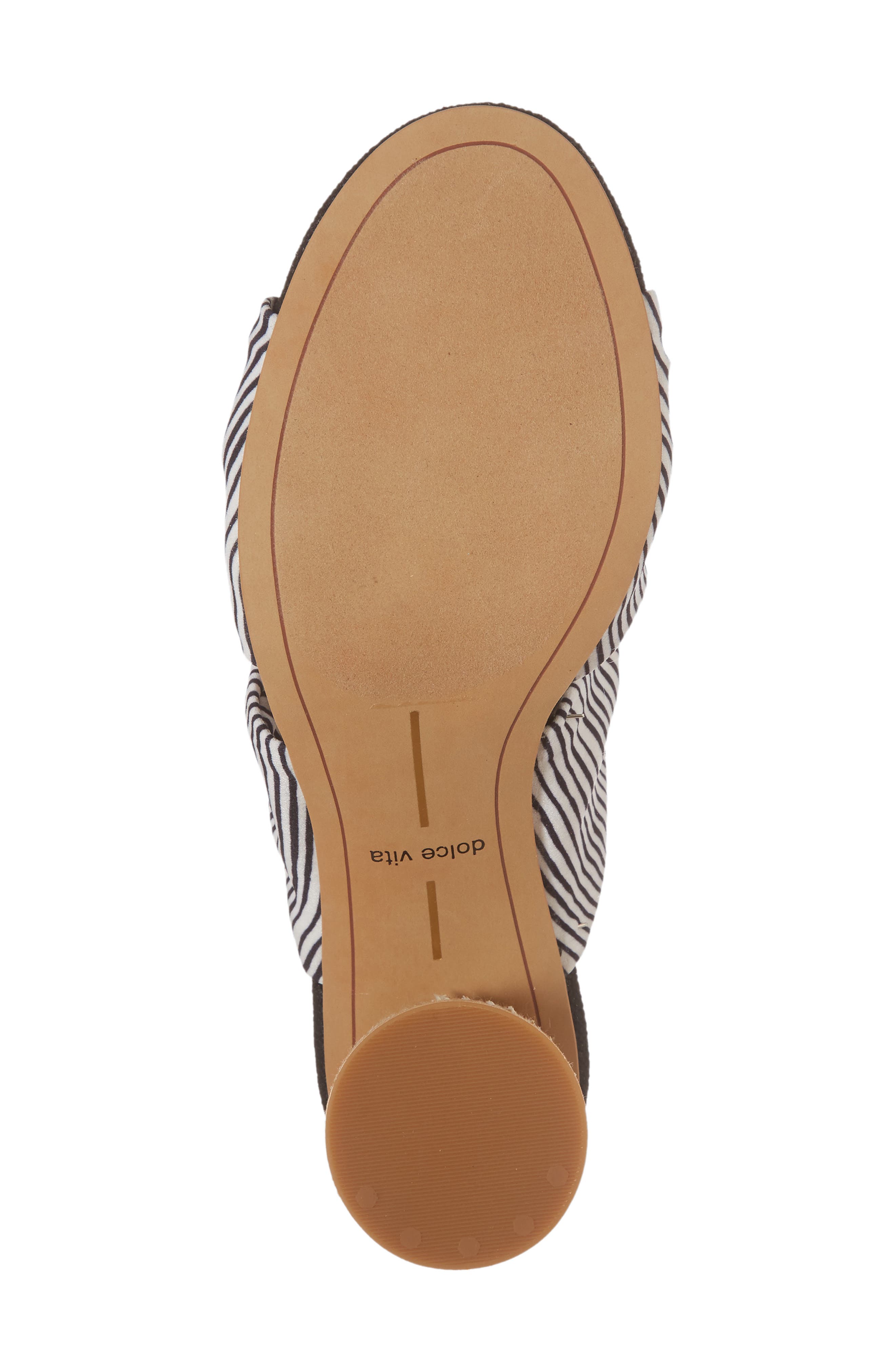 Jene Double Knot Sandal, Alternate, color, WHITE STRIPE