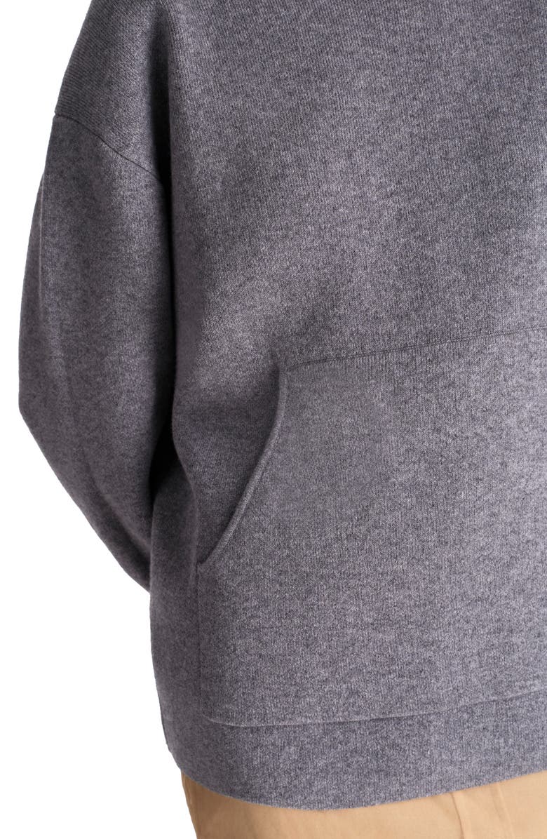 TWP Cashmere Hoodie, Alternate, color, Medium Heather Grey