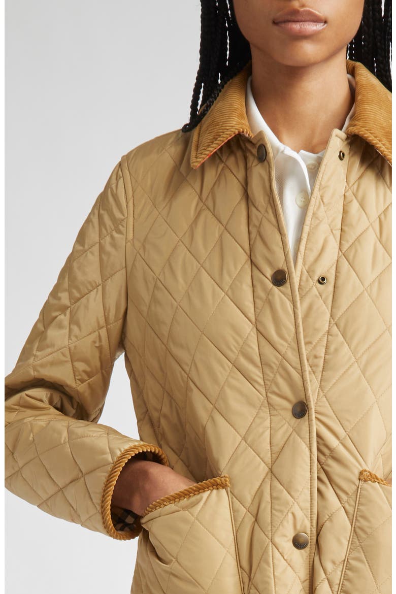 Dorset Quilted Nylon Jacket, Alternate, color, FLAX/ SAND IP CHECK