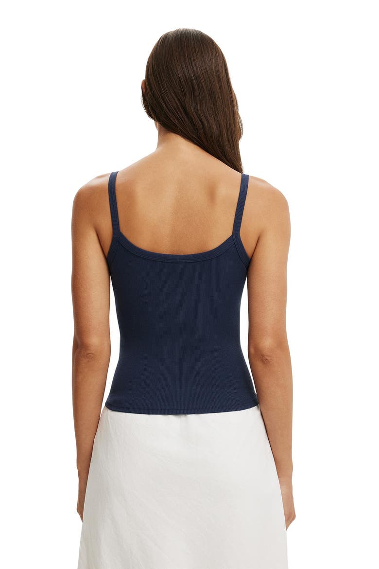 Women's Goldie Rib Scoop Cami, Alternate, color, Shadow Navy