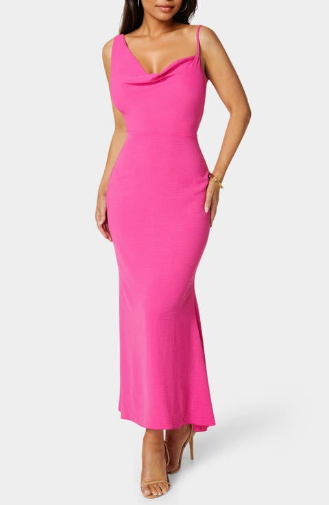 Airflow Cowl Neck Maxi Dress