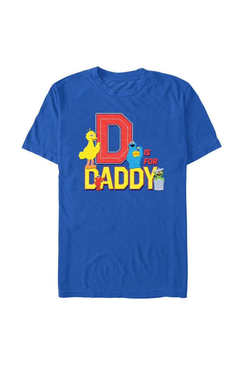 Men's Sesame Street D Is for Daddy  Graphic T-Shirt, Alternate, color, Royal Blue