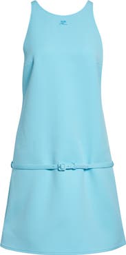 Courrèges Belted Twill A-Line Minidress