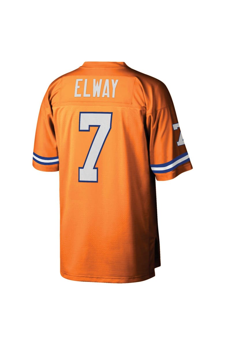 Mitchell & Ness Youth Mitchell & Ness John Elway Orange Denver Broncos 1990 Legacy Retired Player Jersey, Alternate, color,