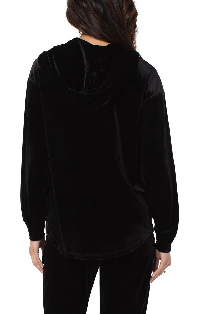 Liverpool Los Angeles Liverpool Velour Zip-Up Hoodie, Alternate, color,