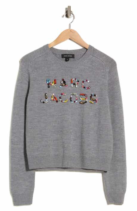 Gem Logo Merino Wool Knit Crewneck Top