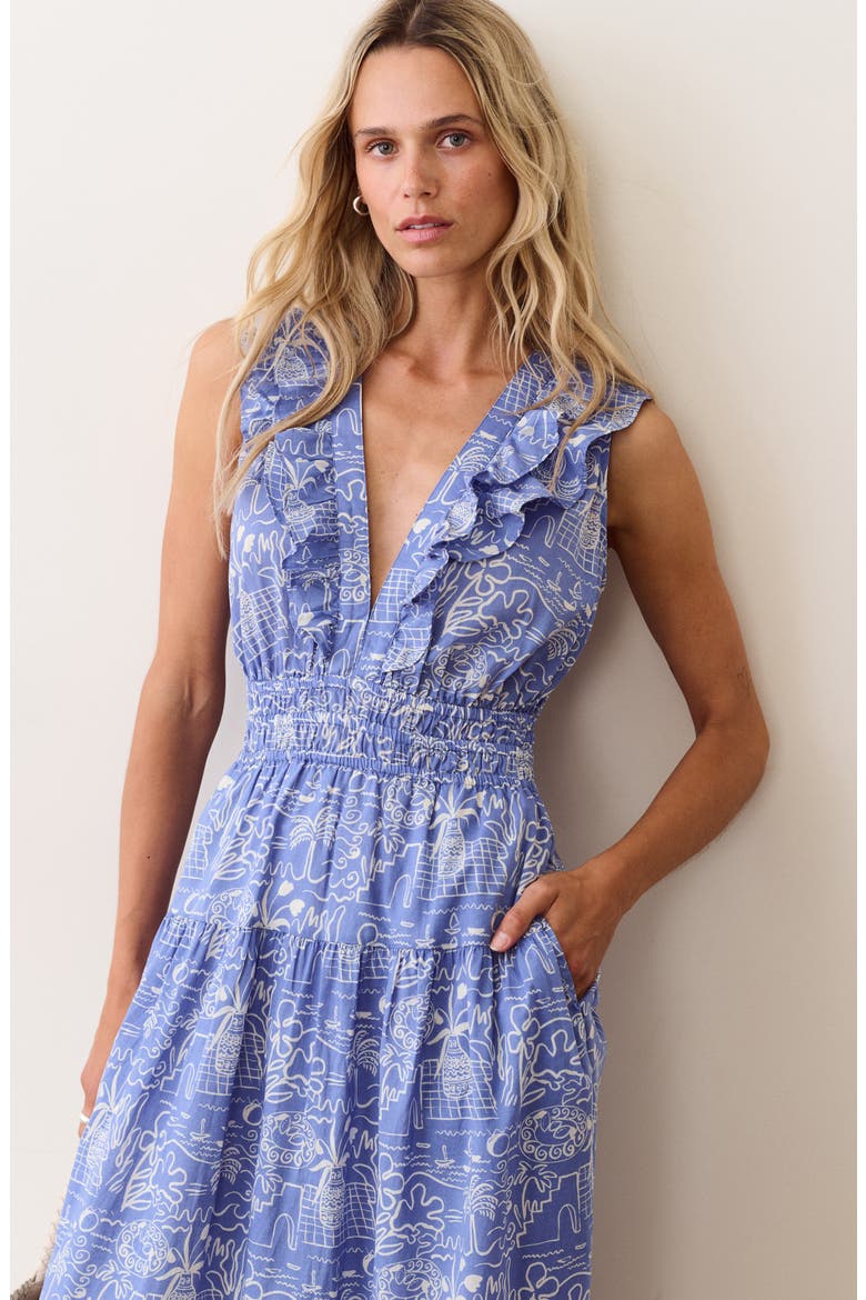 Victoria Maxi Dress, Alternate, color, FLORES PRINT