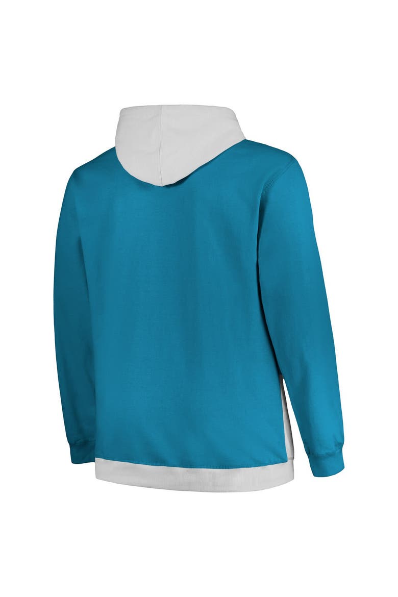 Men's Fanatics Branded  Teal/Silver New Orleans Hornets Big & Tall Primary Arctic Pullover Hoodie, Alternate, color, Teal