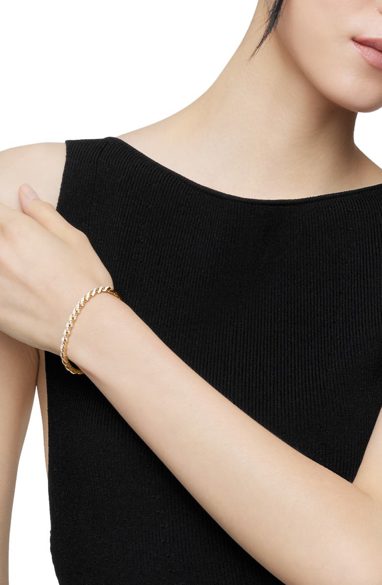 David Yurman Pavéflex Bracelet in 18K Gold with Diamonds, Alternate, color, Gold/ Diamond