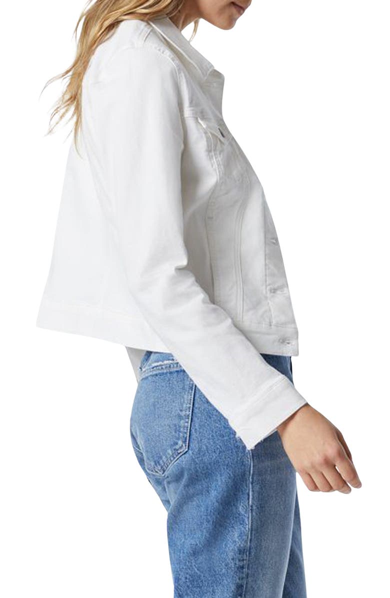 Mavi Jeans Samantha Crop Denim Trucker Jacket, Alternate, color, 