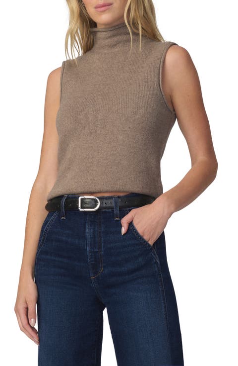 Stevie Sleeveless Wool & Yak Hair Sweater
