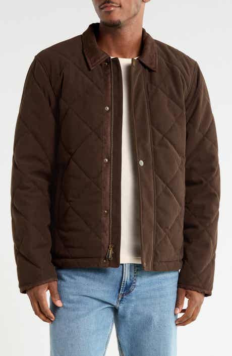 Quilted Corduroy Faux Suede Jacket