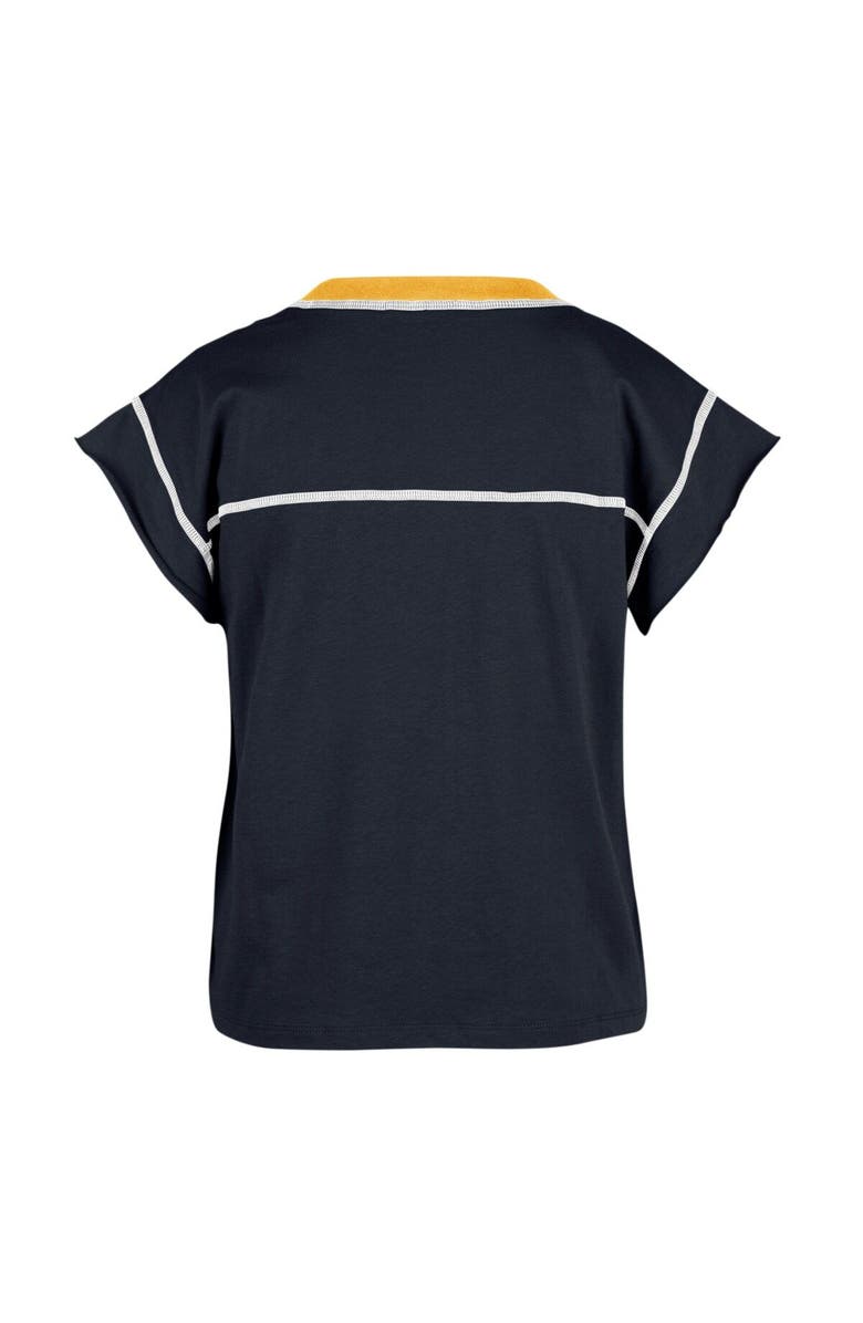 '47 Women's '47 Navy Michigan Wolverines Sound Up Maya Cutoff T-Shirt, Alternate, color, Navy