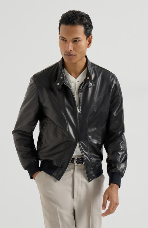 Nappa leather jacket