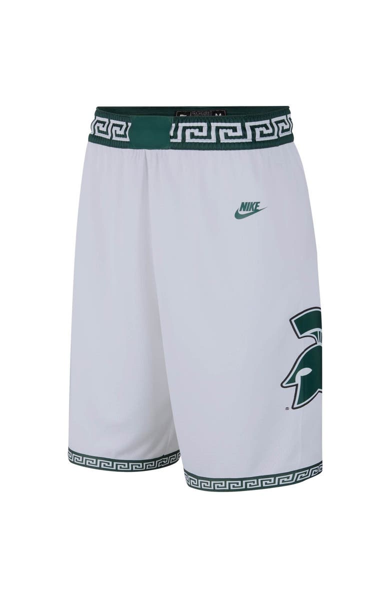 Nike Men's Nike White Michigan State Spartans Limited Retro Basketball Shorts, Alternate, color, White