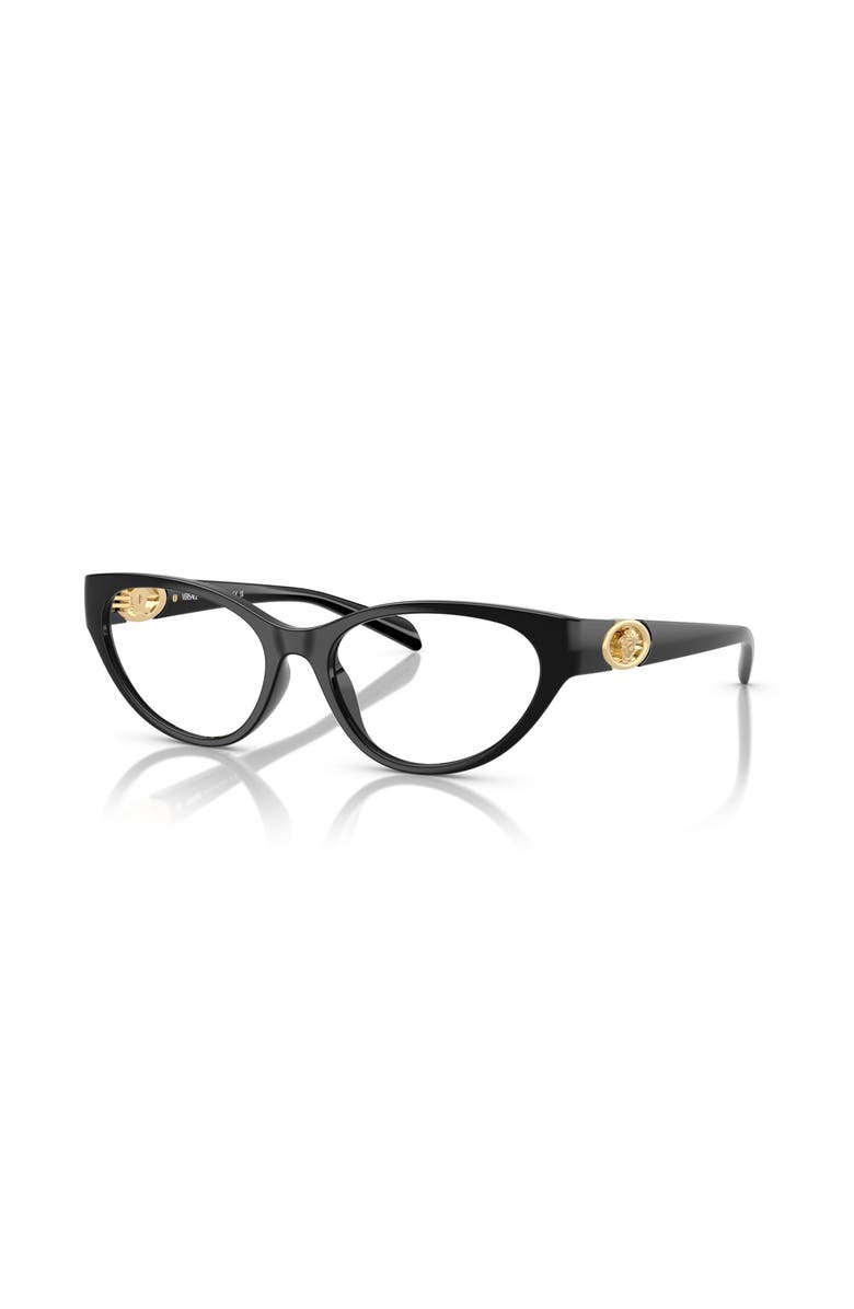 Versace 54mm Cat Eye optical glasses, Main, color, Black