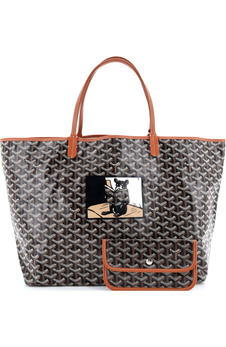 Pre-Owned Goyard Saint Louis Tote Printed Coated Canvas GM, Alternate, color,