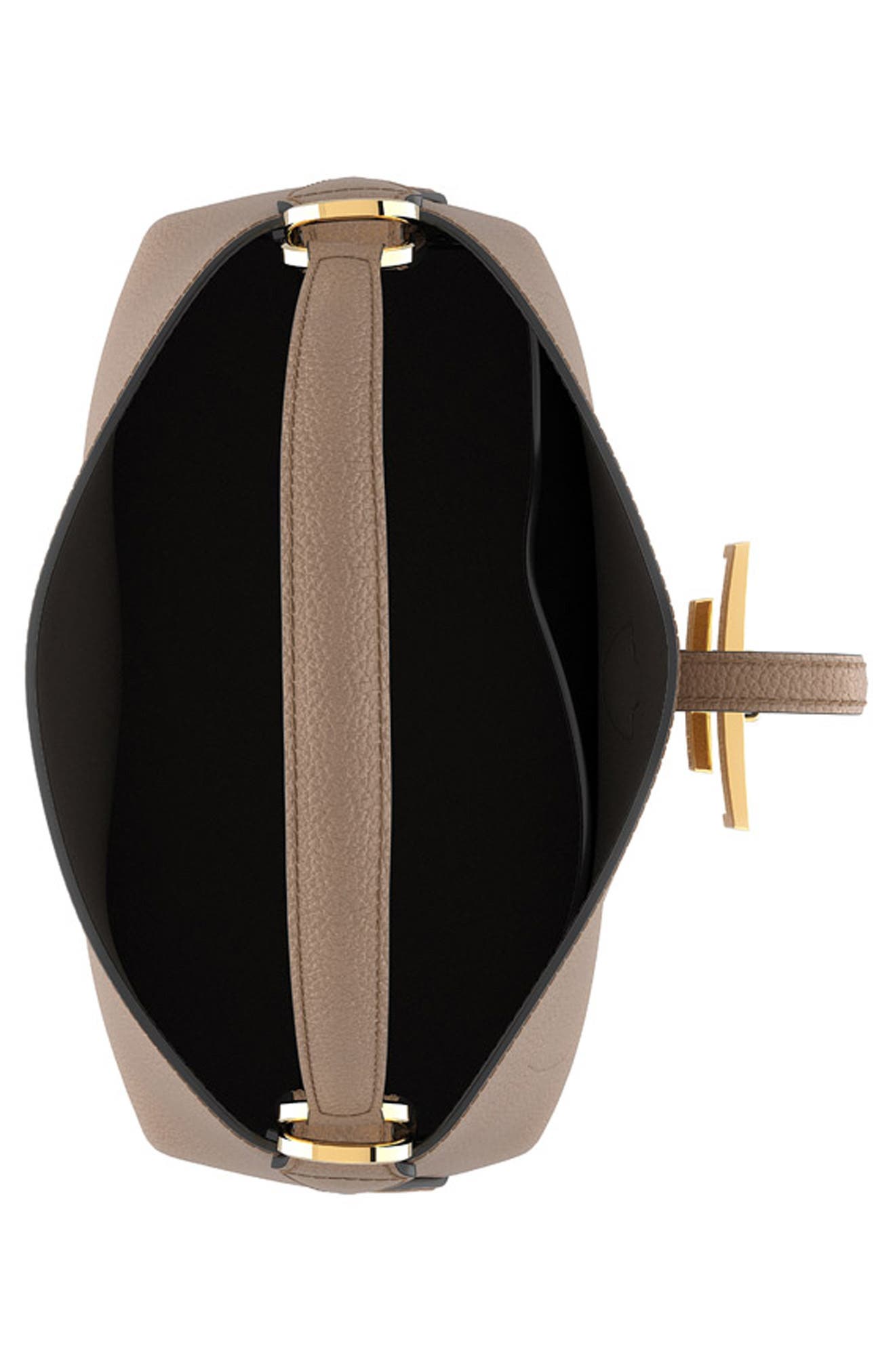 Tod's Leather Handbag, Alternate, color, Creta Chiaro