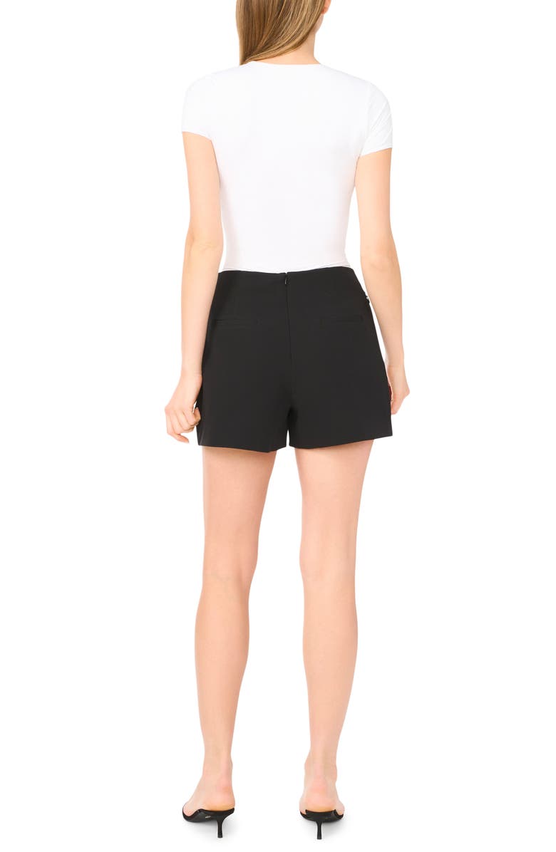 1.STATE Pleated High Waist Shorts, Alternate, color, Rich Black