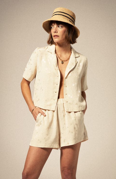 Jacquard Satin Shorts