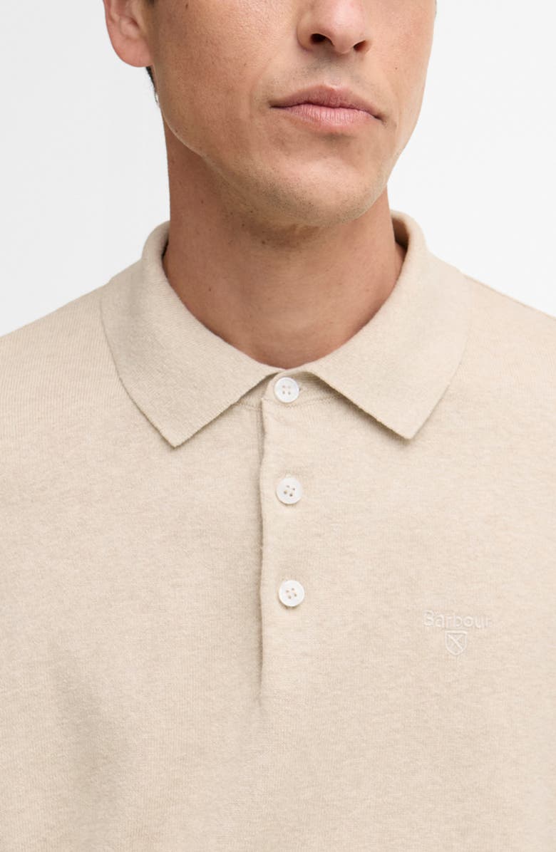 Barbour Muston Cotton & Linen Polo, Alternate, color, Washed Stone