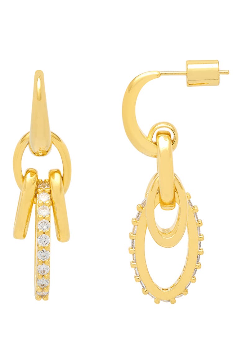 Multidrop Hoop Earrings, Main, color, GOLD