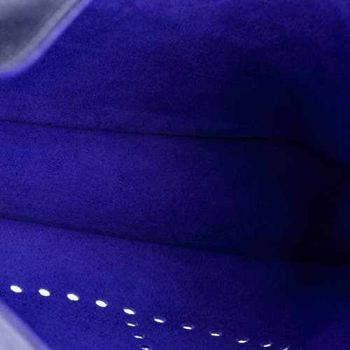 Pre-owned Hermes Hermes Evelyne Bag Gen Iii Epsom Pm In Blue