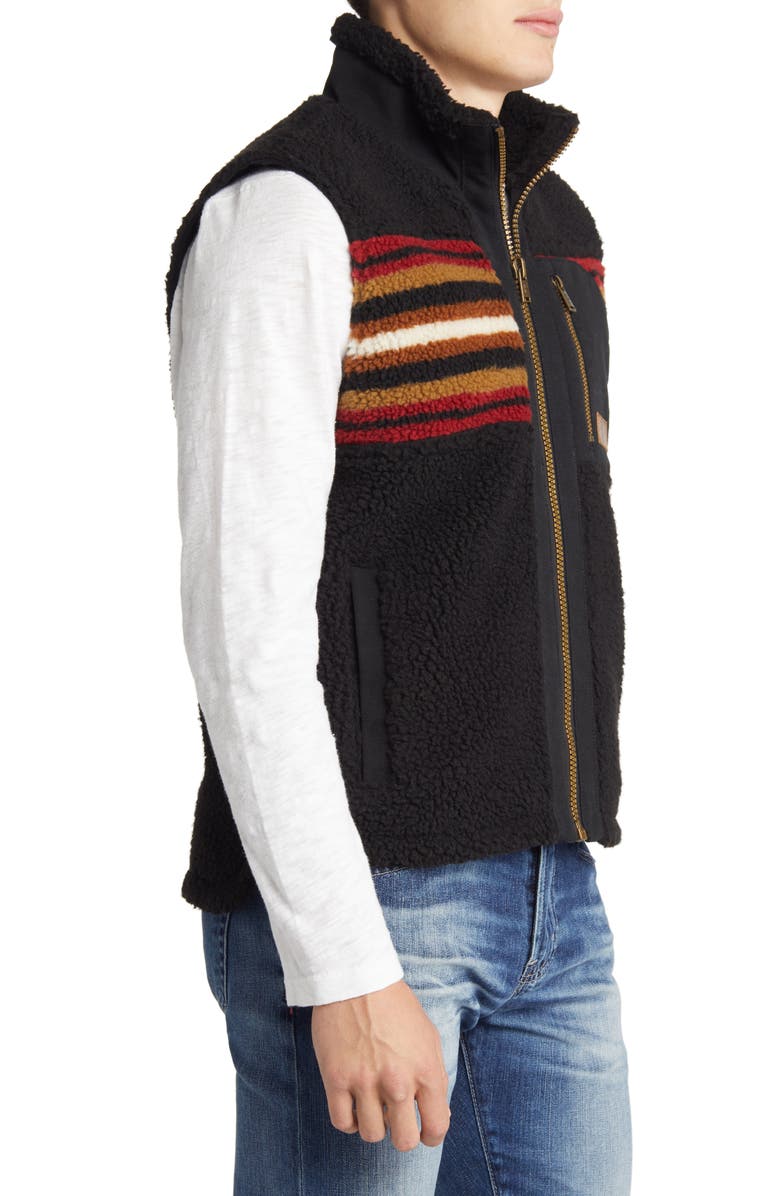 Pendleton Ridgeline Buffalo Check Fleece Vest, Alternate, color,