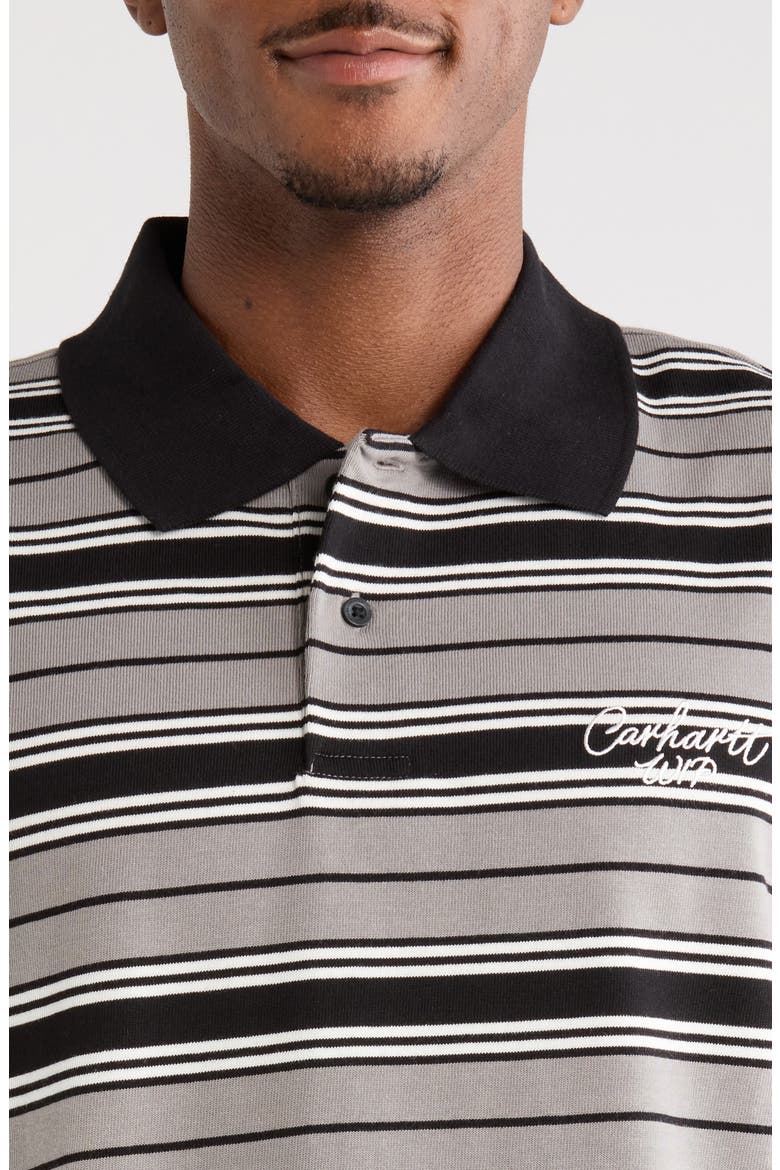 Devitt Stripe Loose Fit Cotton Rugby Shirt, Alternate, color, DEVITT STRIPE, SHADY GREY