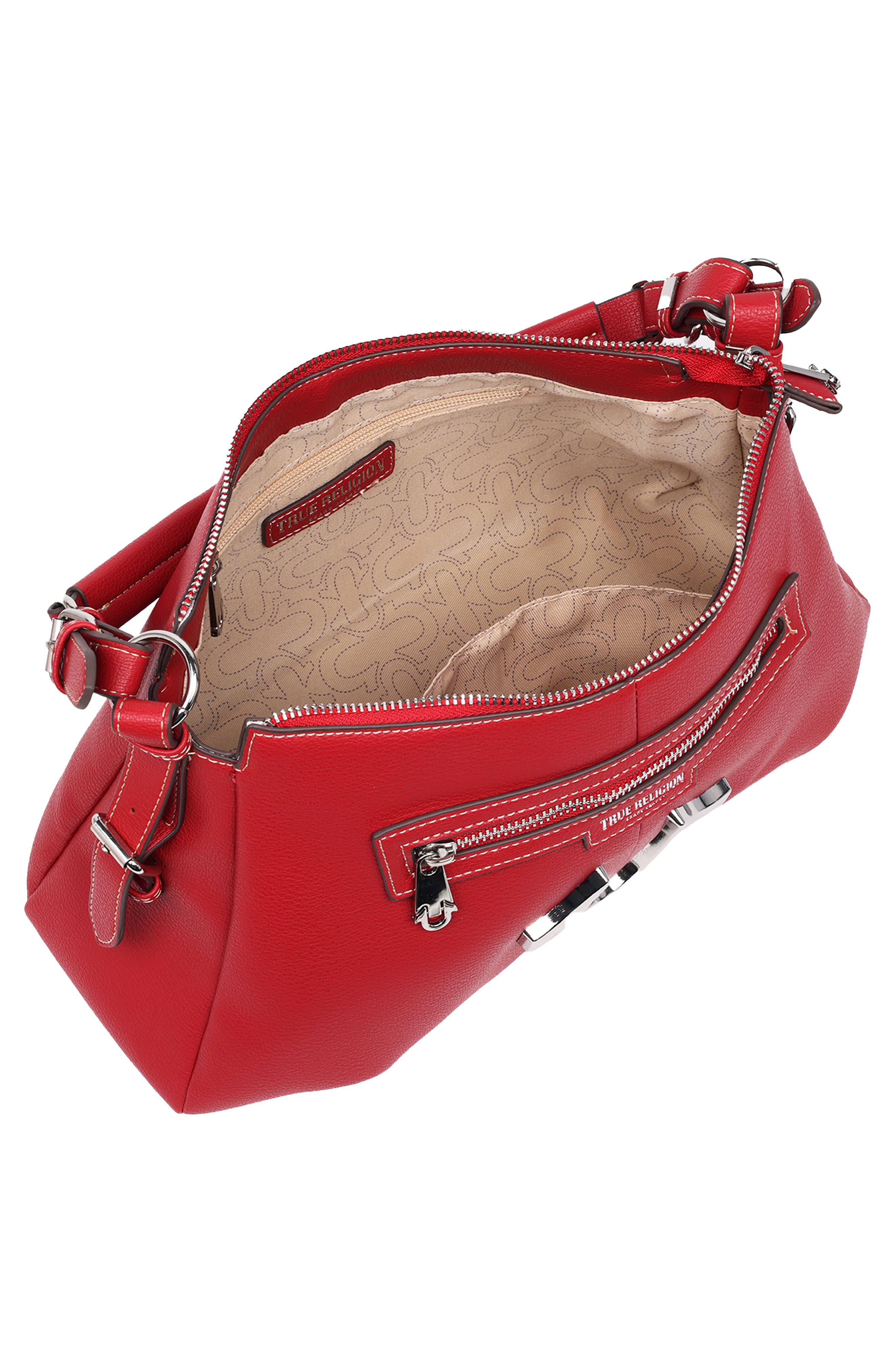 True Religion Horseshoe Shoulder Bag, Alternate, color, Red