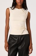 ASTR the Label Frances Lace Trim Ruched Top