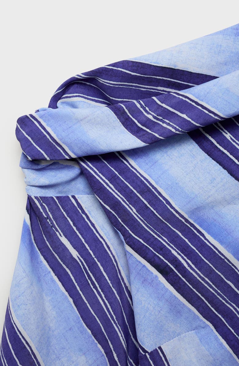 MANGO Stripe One-Shoulder Top, Alternate, color, 