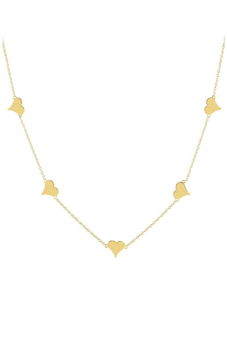 Adina's Jewels Heart Necklace, Main, color, GOLD