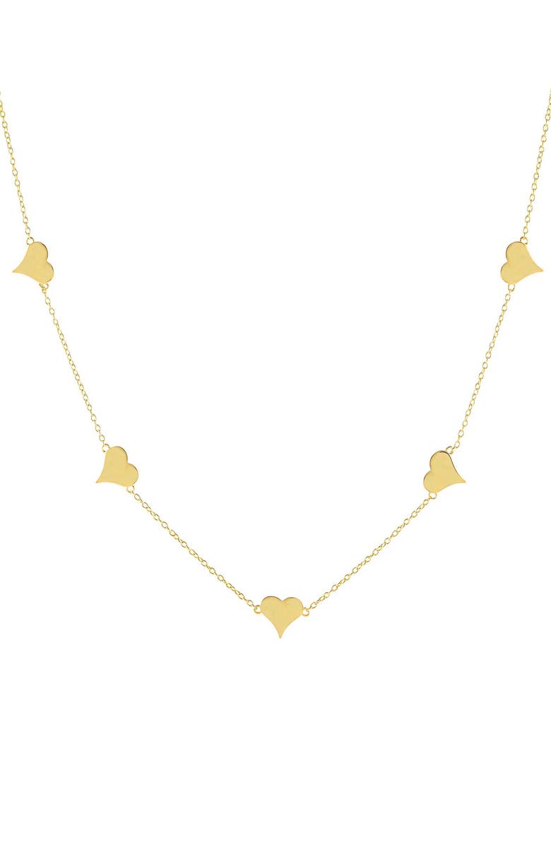 BY ADINA EDEN Adina's Jewels Heart Necklace, Main, color,